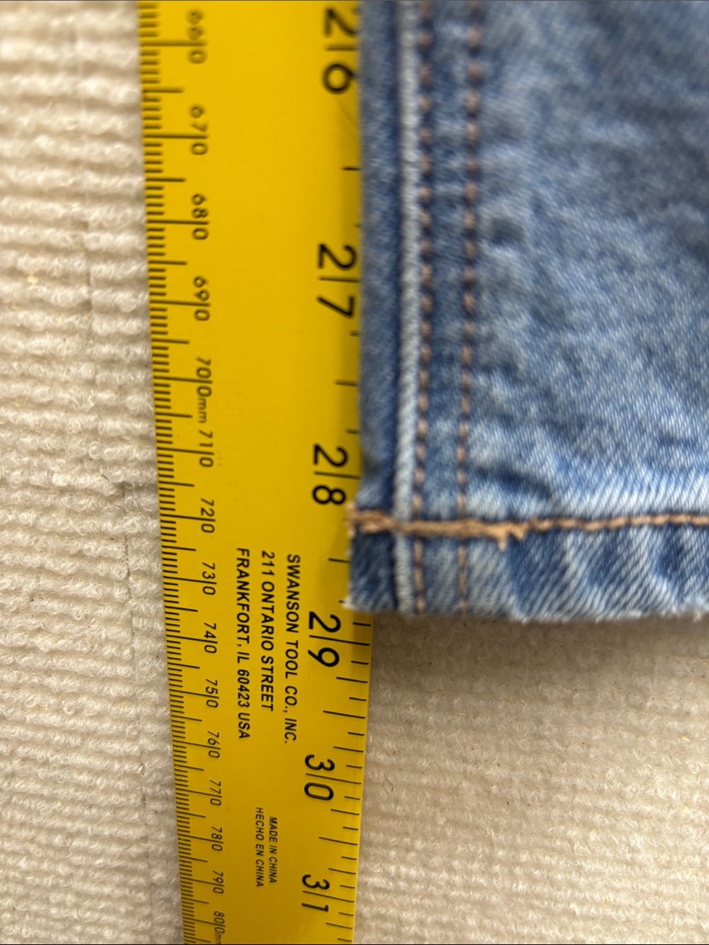 American Eagle stretch 18 Patchwork Wide-Leg Women's Jeans - Blue - Picture 3 of 7